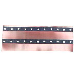 Patriotic Americana Fabric Table Runner Topper Center Piece 36"x13" Cotton